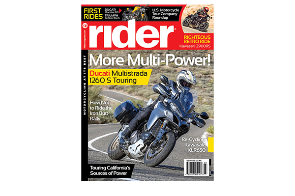 Rider magazine March 2018 cover