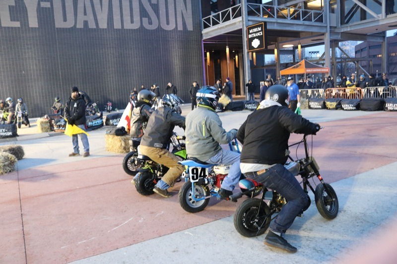 Promoter of the Flat Out Friday races, Jeremy Prach, also organized a “Boonie” race at the Harley-Davidson bike night that kicked off a full three days of Mama Tried mania