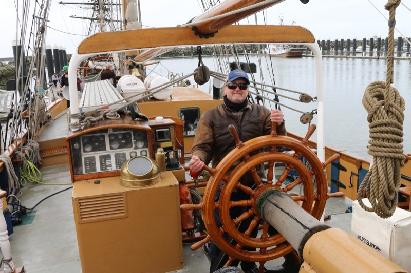 Who let this landlubber behind the wheel?