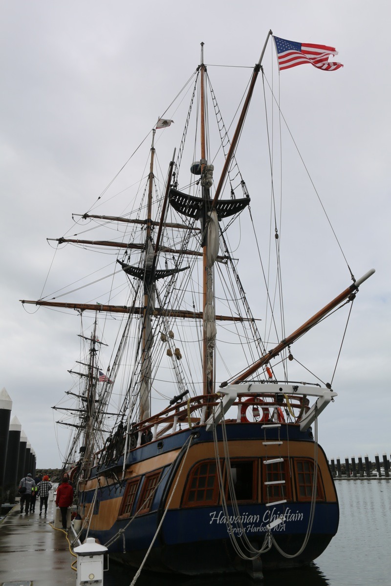 The Hawaiian Chieftain was originally designed for cargo trade among the Hawaiian Islands but now serves as an educational tool in ports up and down the West Coast