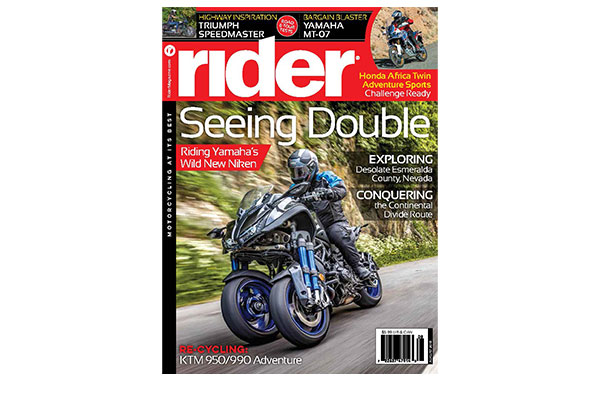 Rider magazine, August 2018.