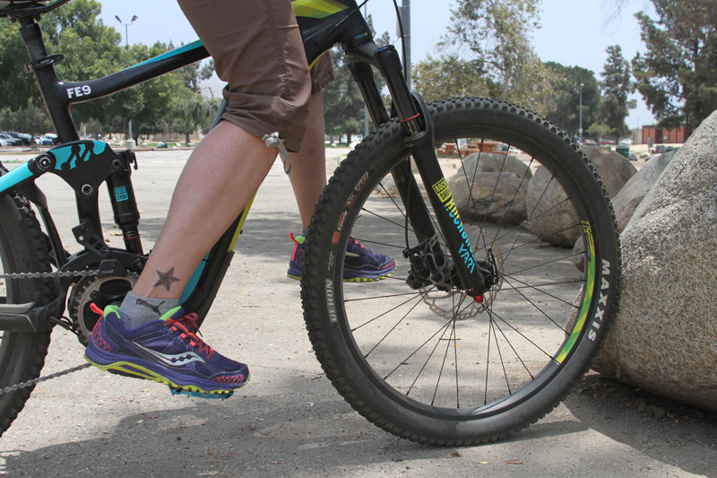 Balancing on a bicycle