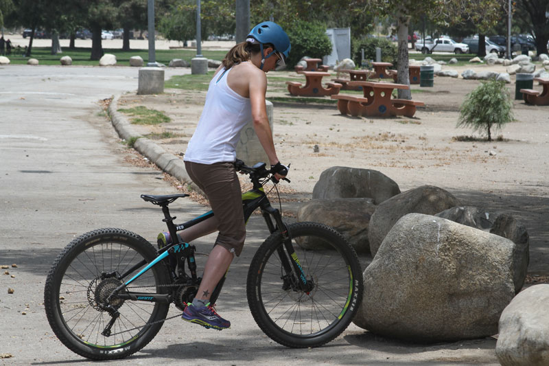 Balancing on a bicycle