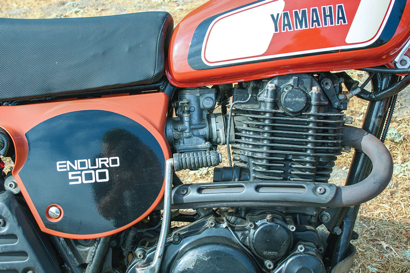1977 Yamaha XT500 Enduro.