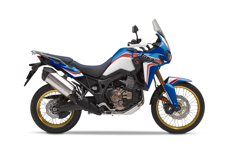 2019 Honda Africa Twin in Blue/White/Red.