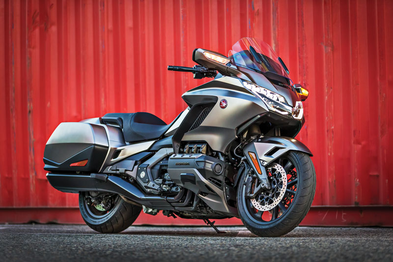 Standard 2018 Gold Wing, without top trunk. Photo courtesy Honda.