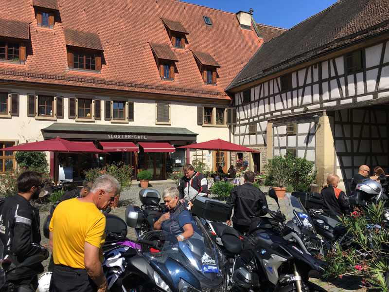 A coffee stop at Weiskirche, a UNESCO World Heritage Site.