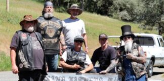 The Grand Fathers MC welcoming committee