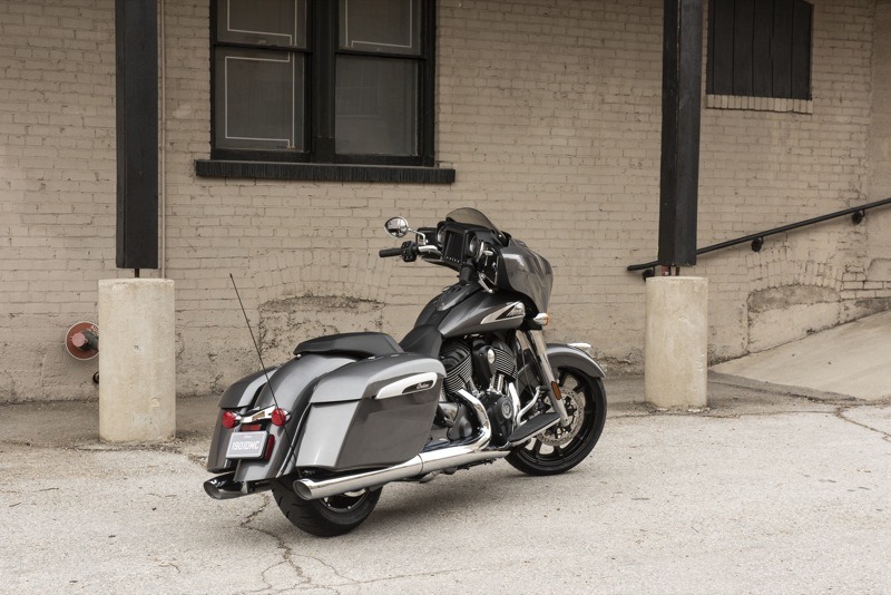 The base-model Chieftan is available in Gray Smoke