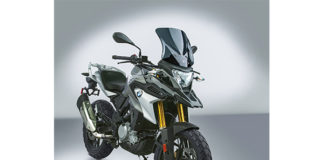 National Cycle VStream windscreen fitted to a BMW G310GS. Image courtesy National Cycle.