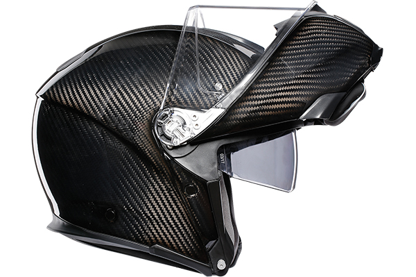 AGV SportModular helmet in Glossy Carbon.