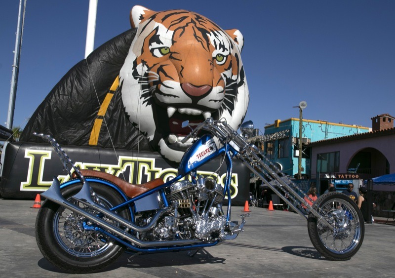 Everybody loves a Panhead, especially one as nice of this. Samuel Ramirez' 1955 Pan won People's Choice