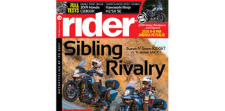 Rider Magazine cover, November 2018.
