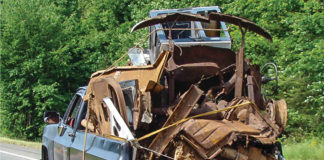 junk in a truck