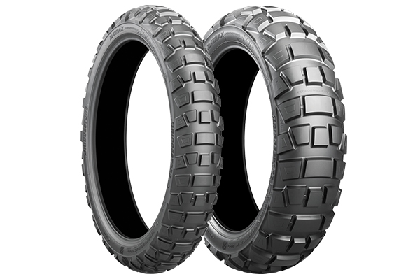 Bridgestone Battlax Adventurecross AX41 tires.
