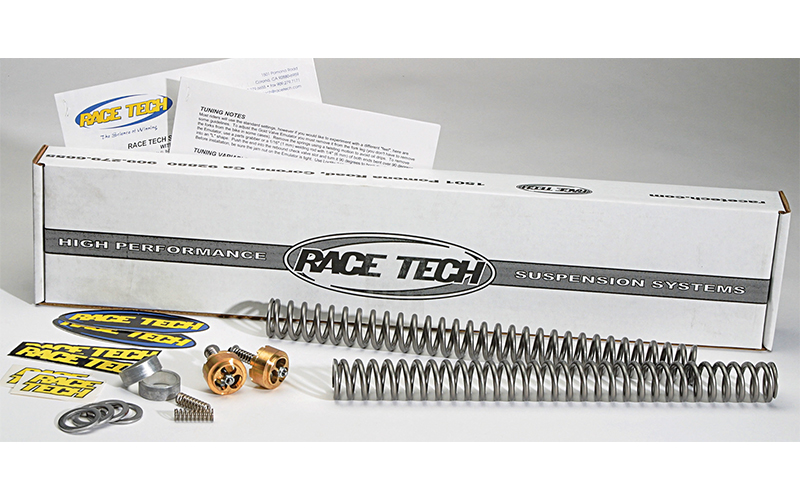 Race Tech springs and Gold Valve kit
