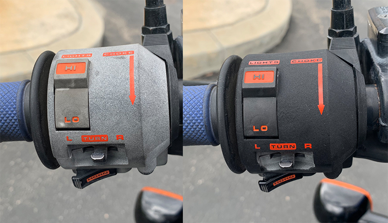 Honda Nighthawk switchgear restore to black
