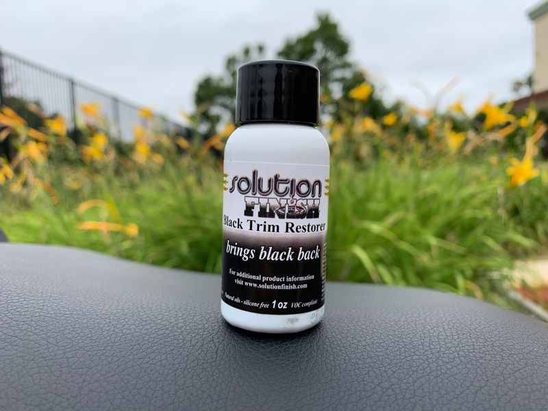 Solution finish restore motorcycle plastic