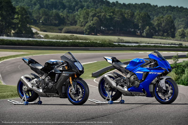 2020 Yamaha YZF-R1M and YZF-R1