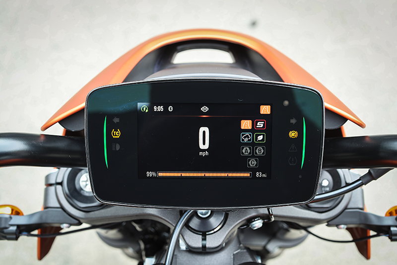 2020 Harley-Davidson LiveWire TFT display