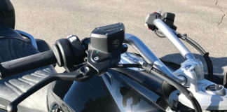 Helibars on a BMW K 1600 B.
