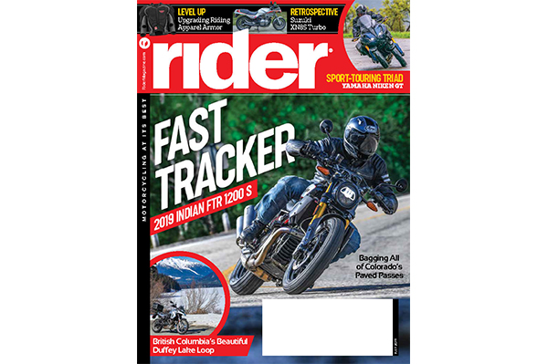 Rider magazine cover, July 2019.