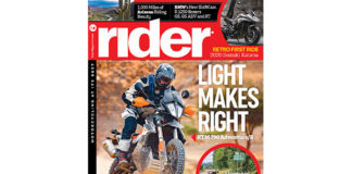 Cover of the June 2019 issue of Rider magazine.