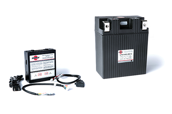 Shorai Lithium LFX Battery and Charger.