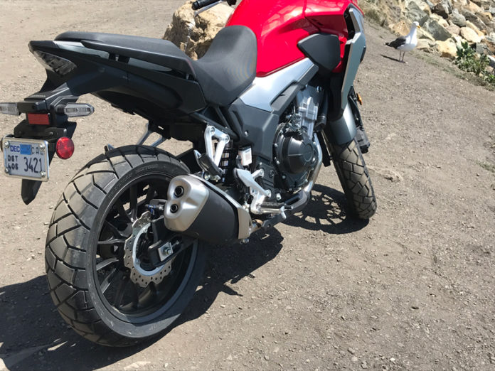 honda cb500x tire size