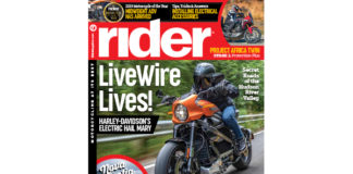 Rider magazine September 2019 cover.