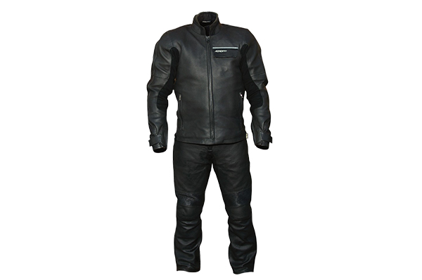 Aerostich Transit waterproof/breathable leather suit.