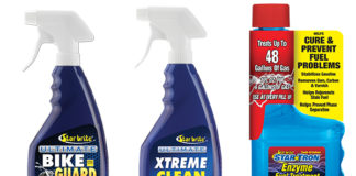 Star Brite Ultimate Bike Guard, Xtreme Clean and Enzyme Fuel Treatment.