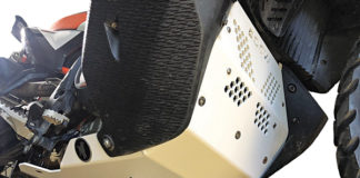 Black Dog Cycle Works skid plate on KTM 790 Adventure.