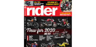 Rider magazine, January 2020 cover.