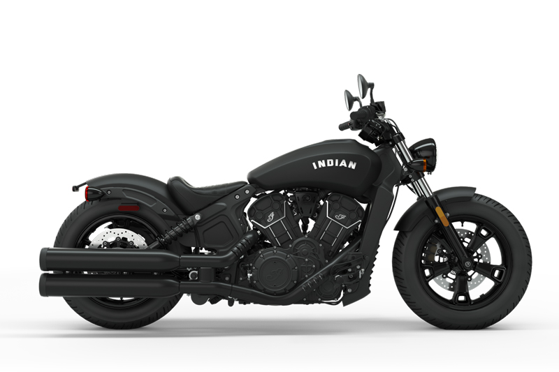 2020 Indian Scout Bobber Sixty ABS in Thunder Black Smoke.