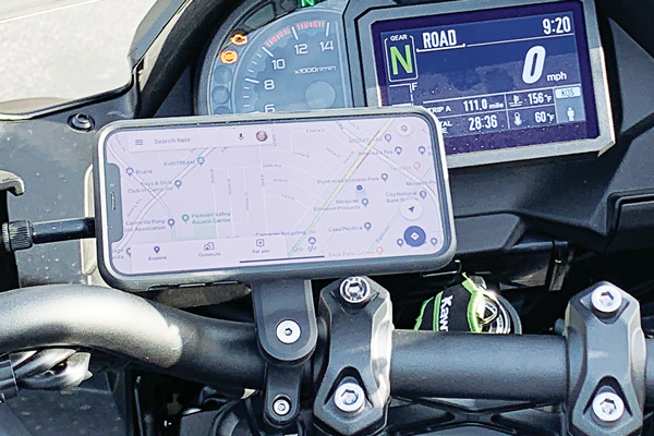 Quad Lock phone case and mount motorcycle iPhone