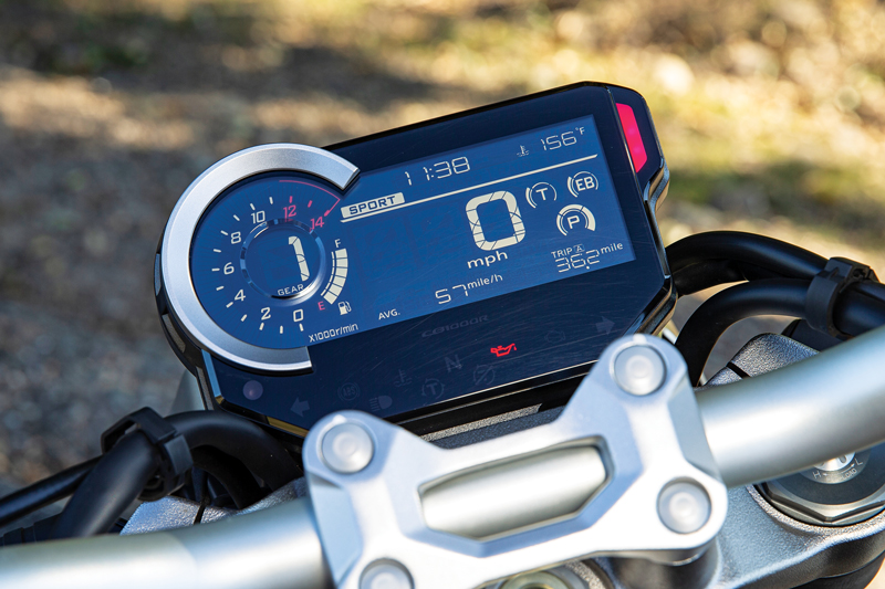 Honda CB1000R display dash