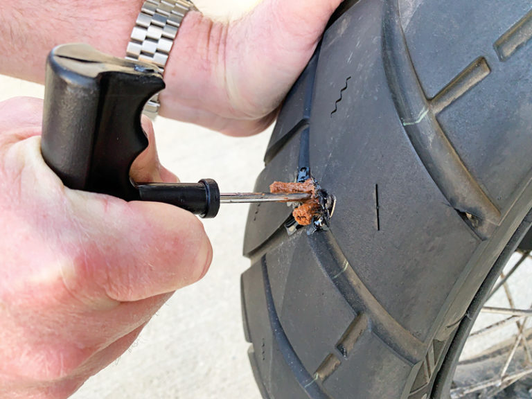 How to Plug and Repair a Tubeless Motorcycle Tire Rider Magazine