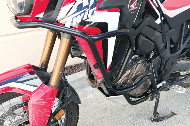 Hepco Becker engine guards on Honda Africa Twin