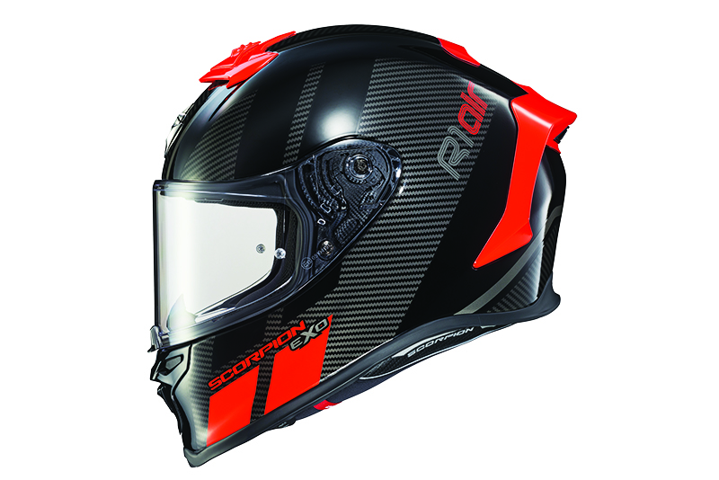 ScorpionEXO R1 Air Full Face Premium Light Weight Motorcycle Street Helmet  Pinlock Shield with Bluetooth Ready Speaker Pockets DOT ECE Approved