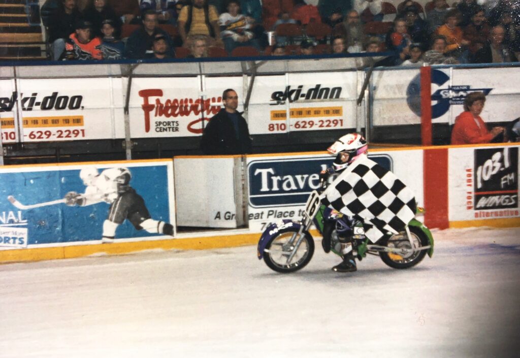 Nichole Cheza Mees ice racing