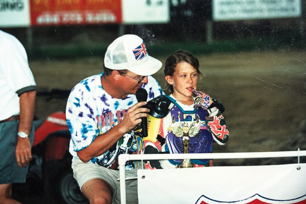 Nichole Cheza at Amateur Nationals flat track races