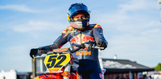 American Flat Track racer Shayna Texter at the indy Mile