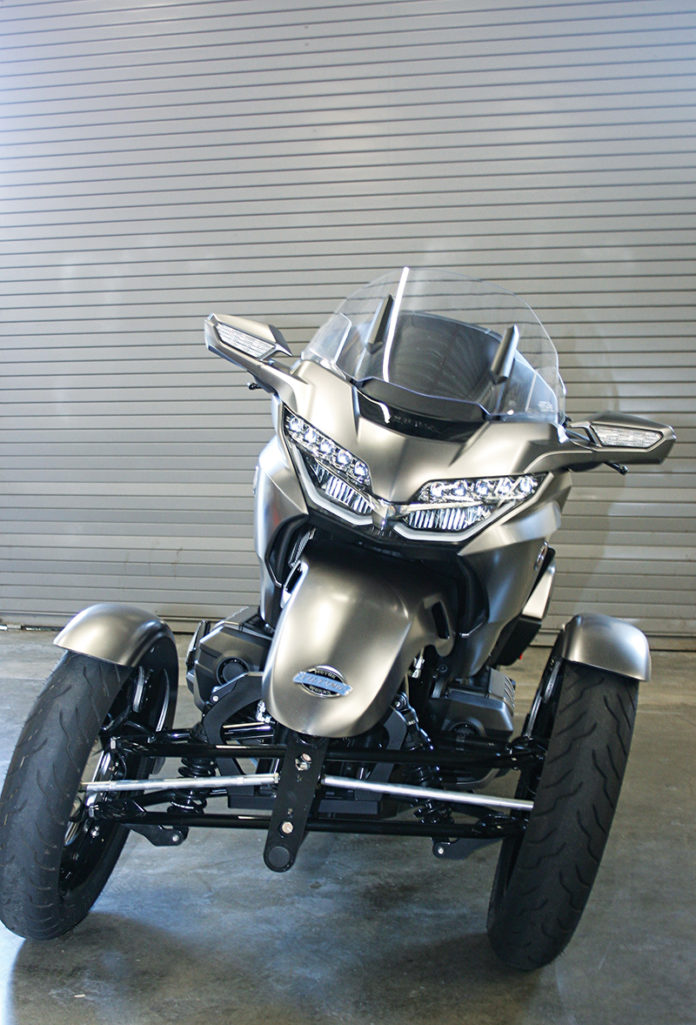 Tilting Motor Works Two in Front and Made in America Rider Magazine