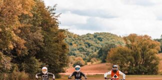 Royal Enfield ladies ride American Flat Track