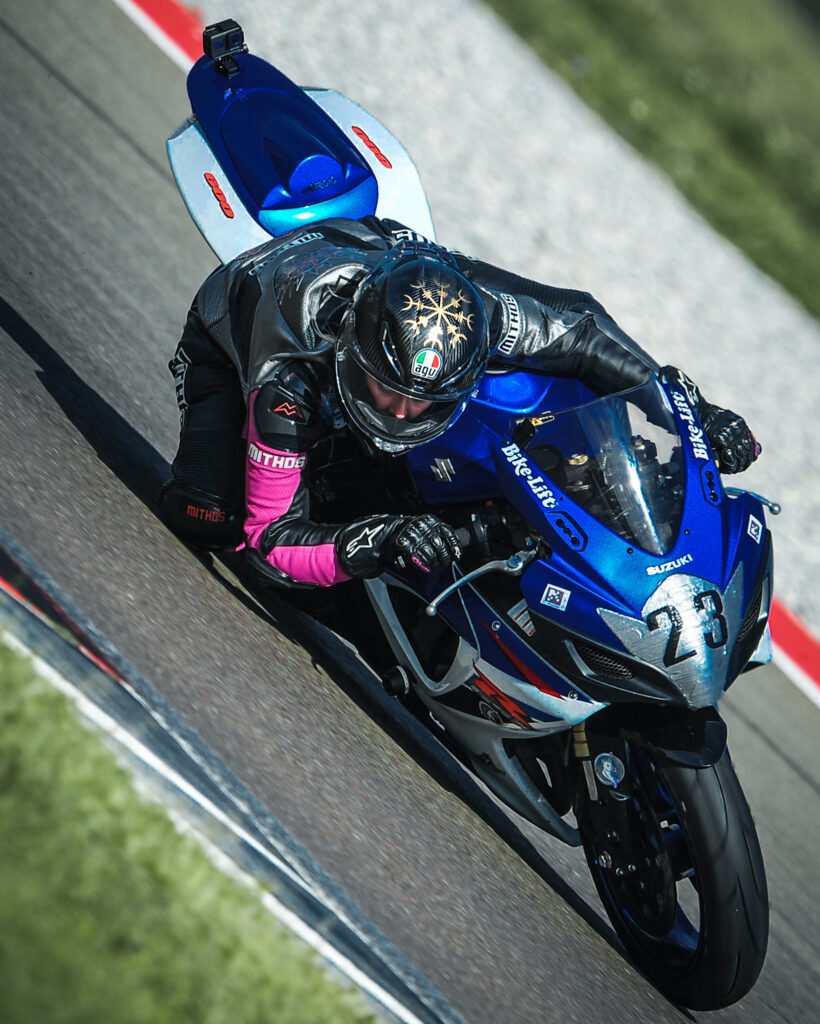 Bella Litinetski Road Racing Suzuki