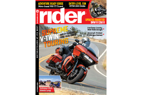 Rider Magazine, October 2020 Cover