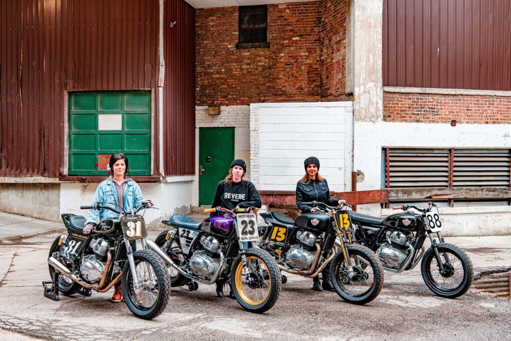 Royal Enfield Build Train Race ladies