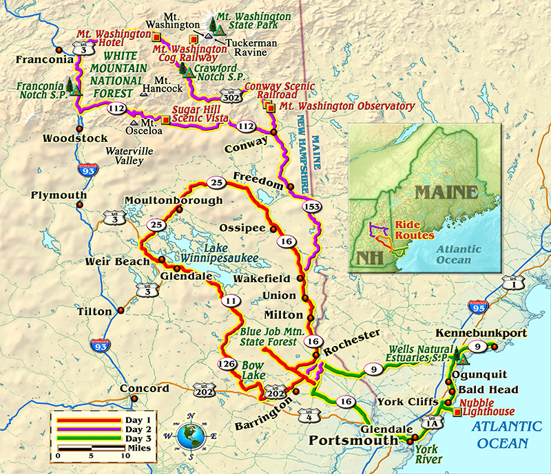 New Hampshire-Maine rides