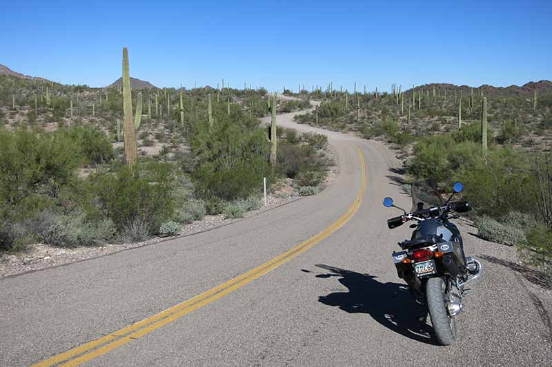 Southern Arizona motorcycle road